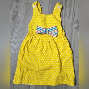 Orange Poppy Kids Overall Dress
